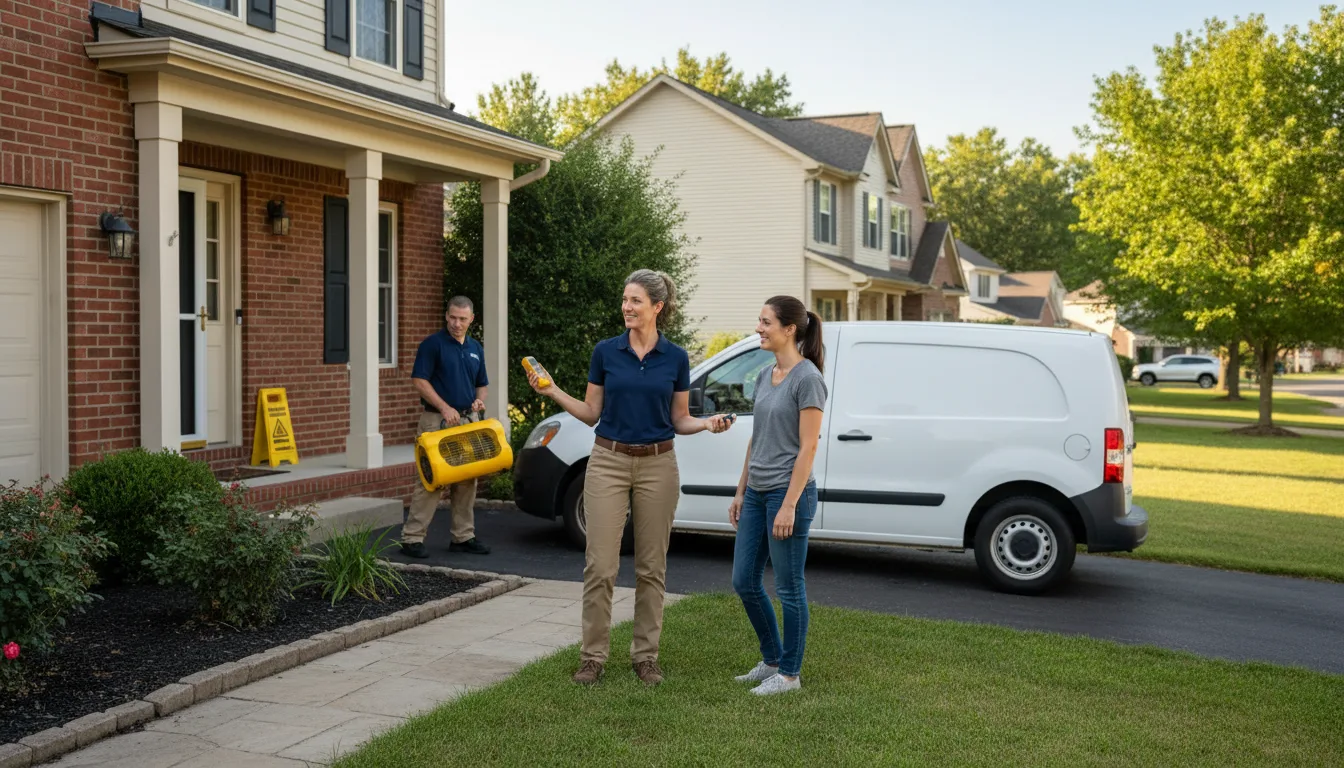 Residential water damage restoration in Searsmont, ME